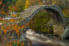 The old packhorse bridge at Carrbridge