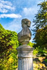 A neoclassical garden statue