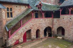 The castle courtyard