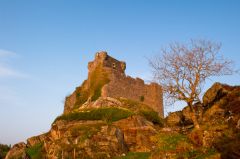 Evening light on the castle