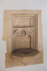 15th century piscina, south aisle