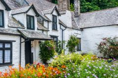 Chambercombe Manor, The front of the house