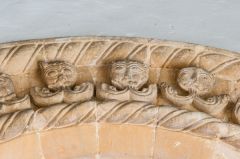 Doorway arch carving