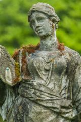 A classical statue in the gardens