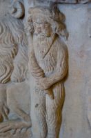 Chediston, St Mary's Church, Woodwose carving 2