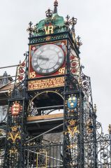 The clock from below