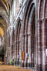 The 14th century nave arcade