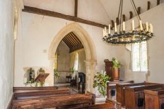 Chickney, St Mary's Church, The nave and chancel arch