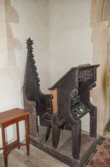 Chickney, St Mary's Church, The reading desk