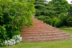 Stairs in the terrace gardens