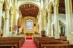 Looking east down the nave