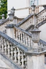 The entrance staircase