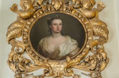 18th century portrait in a gilded frame