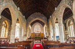 Looking east down the nave