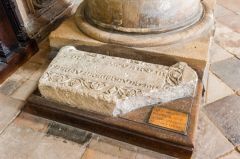 Grave slab to Emma, Countess of Warwick, d. 1297