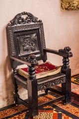 A Jacobean chair in the chancel