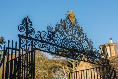 18th century wrought-iron Park gates on Cecily Hill