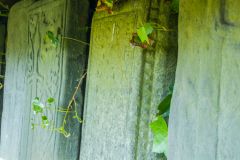 One of the slabs has a decorated side panel