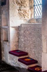 14th century sedilia in the chancel