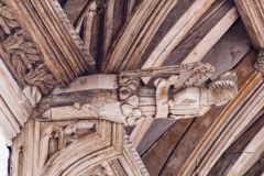 Cleeve Abbey, 13th century carved angel, refectory