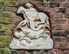 Carving on the windmill exterior