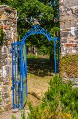 A gate to Clovelly Court house