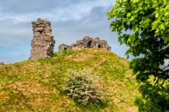 Climbing the castle mound