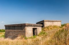 Ruins of a quick-fire battery
