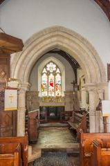 The 13th century chancel arch