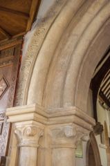 Chancel arch carving detail