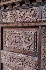 Carved panel on the pulpit
