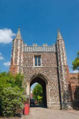 South view of the gatehouse
