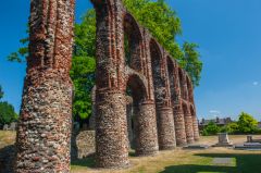 Abbey church pillars