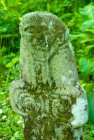 Sculptured stone close up