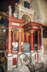 An ornate tomb in the Pole Chapel