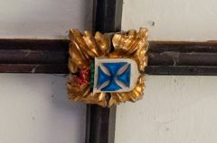 Combe Longa, St Laurence Church, Rector Tatham roof boss