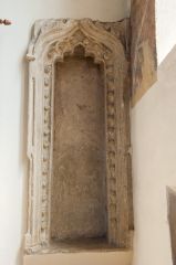Combe Longa, St Laurence Church, Medieval statue niche
