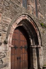 The Gothic west door of St Marys
