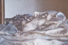 Sir John Langham memorial - effigies