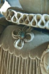 Rede memorial carving closeup