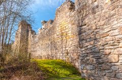 External wall of the inner ward