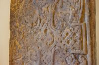 Pictish cross slab in the church