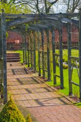 Cressing Temple Barns and Gardens, Tudor gardens trellis walk