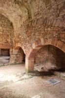 Crichton Castle, 16th century kitchen area