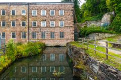 Bonsall Brook running under the first mill extension