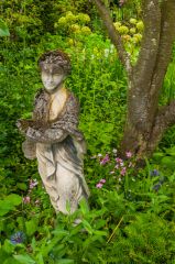 A statue in the gardens