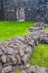 Foundation walls of monastic buildings