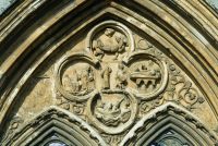 Croyland Abbey, Tympanum in the west front