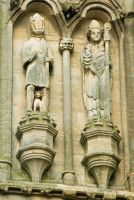 Croyland Abbey, Statuary niches in the west front