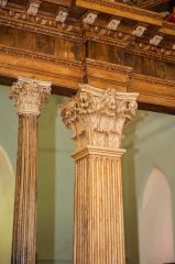 Corinthian columns on the screen